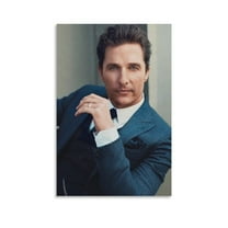 Matthew McConaughey Poster Canvas Poster Posters Wall Art Painting Canvas Gift Living Room Prints Bedroom Decor Poster Artworks 12x18inch(30x45cm)