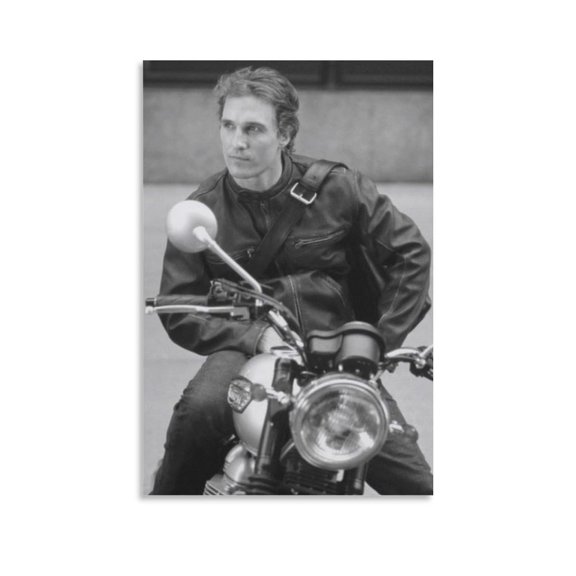 Matthew McConaughey Poster Canvas Poster Print Photo Art Painting Canvas Poster Home Decorative Bedroom Modern Decor Posters Gifts 12x18inch(30x45cm)