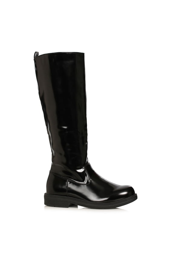 Matthew Mens Black Knee High Superhero Boots Medium size 10-11