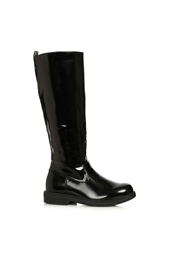 Matthew Mens Black Knee High Superhero Boots Small size 8-9