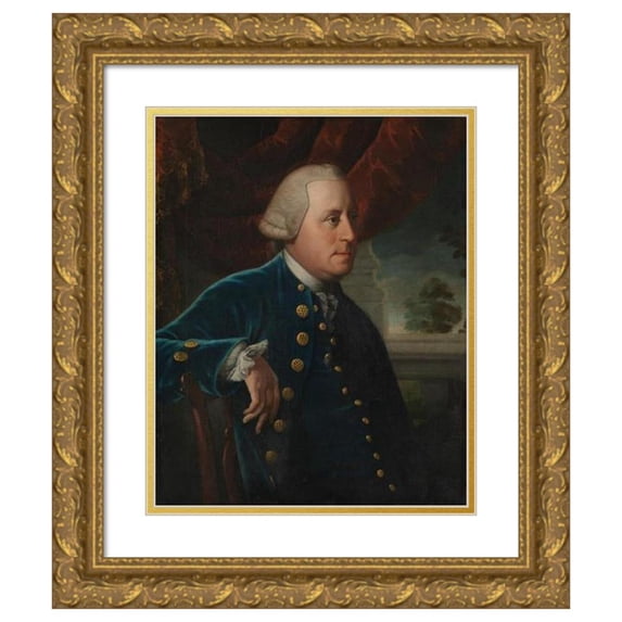 Matthew Pratt 12x14 Gold Ornate Wood Frame and Double Matted Museum Art Print Titled - Reynold Keen (ca. 1769)