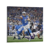 Matthew Stafford Canvas Poster Artworks Picture Print Poster Wall Art Painting Canvas Gift Decor Home Posters Decorative 16x16inch(40x40cm)