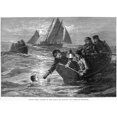thumbnail image 1 of Matthew Webb. Nenglish Swimmer. Webb'S First And Unsuccessful Attempt To Swim The English Channel On 12, 1 of 1