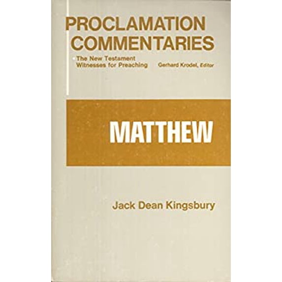 Pre-Owned Matthew (Proclamation commentaries) (Paperback) 0800605861