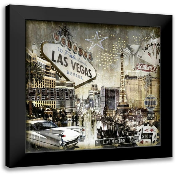 Matthews, Dylan 15x15 Black Modern Framed Museum Art Print Titled - Las Vegas
