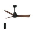 thumbnail image 1 of Matthews Fan Company AK-BK-WN-42 Alessandra 42” Matte Black Ceiling Fan with 3 Walnut Blades, Remote Control, Indoor/Outdoor Wet Rated, 1 of 6
