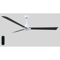 thumbnail image 1 of Matthews Fan Company AK-MWH-BK-72 Alessandra 72” Matte White Ceiling Fan with 3 Matte Black Blades, Remote Control, Indoor/Outdoor Wet Rated, 1 of 6