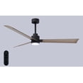 thumbnail image 1 of Matthews Fan Company AKLK-BK-GA-56 Alessandra 56” Matte Black Ceiling Fan with 3 Gray Ash  Blades, Integrated LED Light Kit, Remote Control, Indoor/Outdoor Wet Rated, 1 of 6