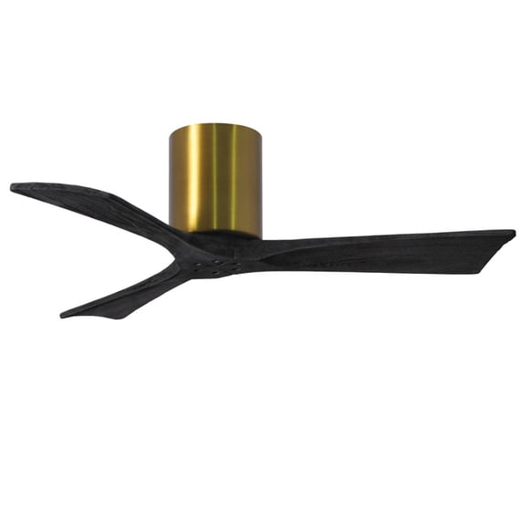 Matthews Fans - Irene - Ceiling Fan Matte Black 42 inchesBrushed Brass Finish