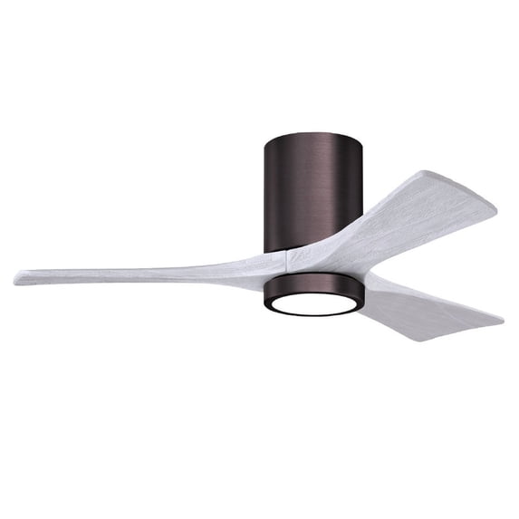 Matthews Fans - Irene-3HLK Three Blade Flush Mount Ceiling Fan with Integrated
