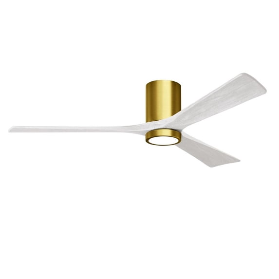 Matthews Fans - Irene - Ceiling Fan with Light Kit Matte White 60 inchesBrushed