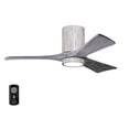 thumbnail image 1 of Matthews Fan Company IR3HLK-BW-BW-42 Irene 42" Barn Wood Hugger Ceiling Fan with 3 Blades, Integrated LED Light Kit, Remote Control, Indoor/Outdoor Damp Rated, 1 of 6