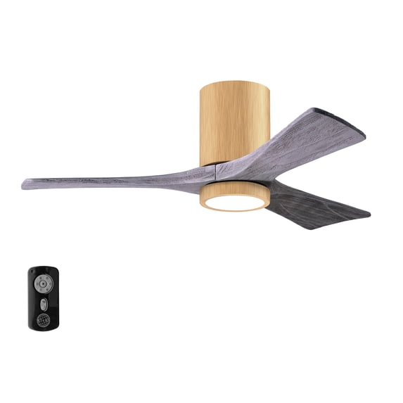 Matthews Fans - Irene-3HLK Three Blade Flush Mount Ceiling Fan with Integrated