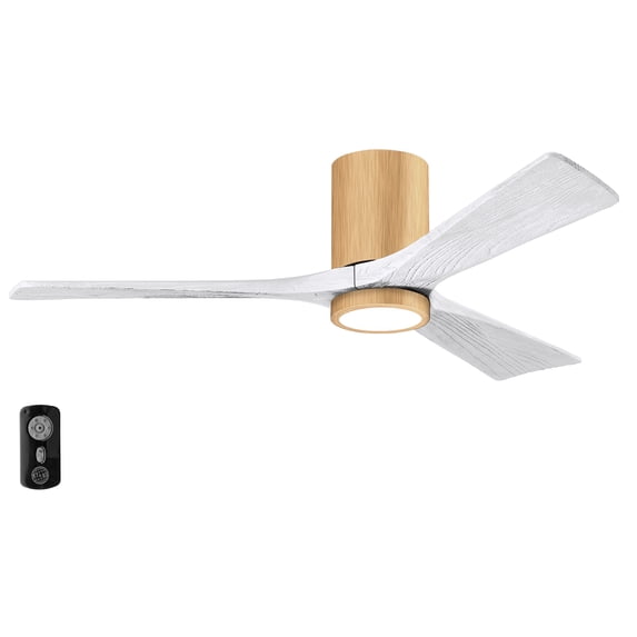 Matthews Fans - Irene-3HLK 3-Blade Flush Mount Ceiling Fan with Integrated LED