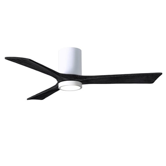 Matthews Fans - Irene - Ceiling Fan with Light Kit Matte Black 52 inchesGloss