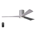 thumbnail image 1 of Matthews Fan Company IR3HLK-BN-BW-60 Irene 60" Brushed Nickel Hugger Ceiling Fan with 3 Barn Wood Blades, Integrated LED Light Kit, Remote Control, Indoor/Outdoor Damp Rated, 1 of 7