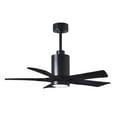 thumbnail image 1 of Matthews Fan Company Pa5-42 Patricia 42" 5 Blade Indoor Led Ceiling Fan - Black, 1 of 7