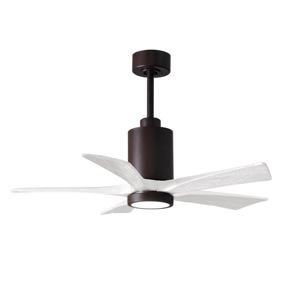Matthews Fan Company Pa5-42 Patricia 42" 5 Blade Indoor Led Ceiling Fan - Textured Bronze
