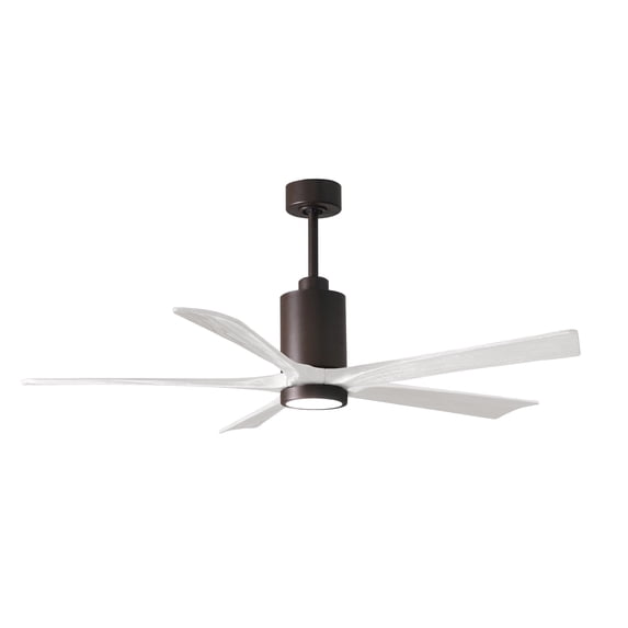 Matthews Fan Company Pa5-60 Patricia 60" 5 Blade Indoor Led Ceiling Fan - Textured Bronze
