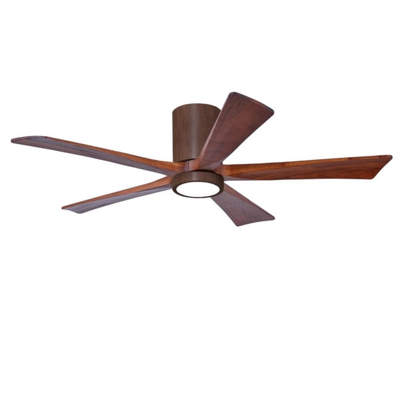 Matthews Fans - Irene-5HLK 5-Blade Flush Mount Ceiling Fan with Integrated LED