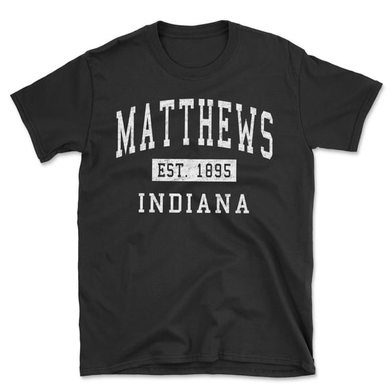 Matthews Indiana Classic Established Men's Cotton T-Shirt