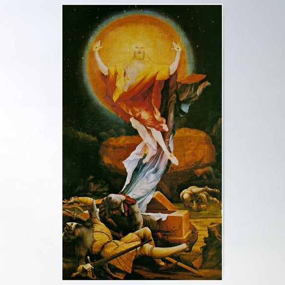 Matthias Grünewald - Isenheim Altarpiece Poster Wall Art, Modern Wall Decor For Living Room Bedroom, 16x24 UNFRAMED