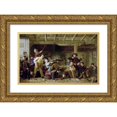 thumbnail image 1 of Matthias Robinson 18x13 Gold Ornate Wood Frame and Double Matted Museum Art Print Titled - Charge of the Light Brigade (1864), 1 of 4
