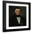 thumbnail image 1 of Matthias Stoltenberg 12x14 Black Modern Framed Museum Art Print Titled - Portrait of County Court Judge Andreas Boghart Richter (1845), 1 of 5