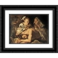 thumbnail image 1 of Matthias Stom 2x Matted 24x20 Black Ornate Framed Art Print 'Samson and Delilah', 1 of 2