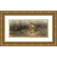 thumbnail image 1 of Matthijs Maris 14x9 Gold Ornate Wood Frame and Double Matted Museum Art Print Titled - Fairytale (C. 1877), 1 of 4