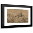 thumbnail image 1 of Matthys Cock 24x17 Black Modern Framed Museum Art Print Titled - Landscape with Castle Above a Harbor (1540), 1 of 5