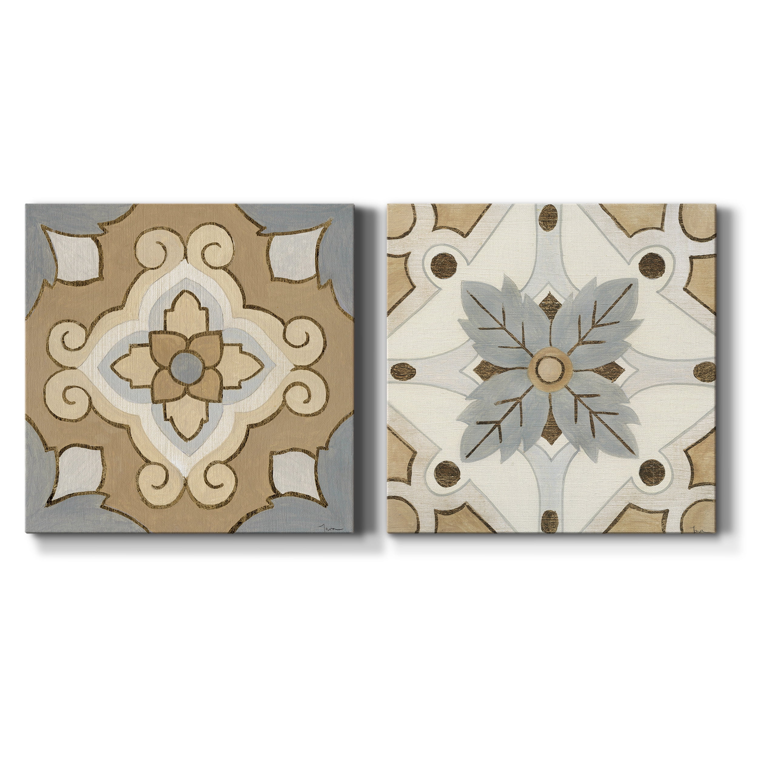 Mattonella I - Premium Gallery Wrapped Canvas - Ready to Hang Set of 2 - 10 x 10 Each