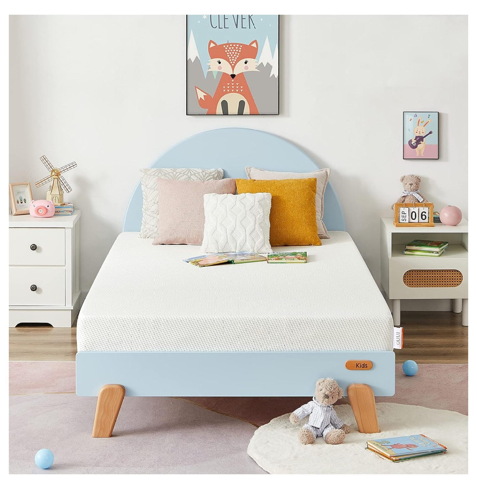 Mattress, 6 Inch Green Tea Cooling Gel Memory Foam Mattress in a Box