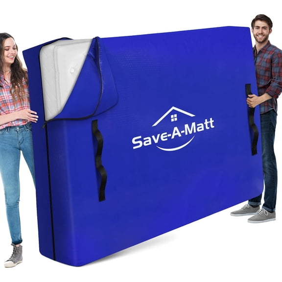 Mattress Bags for Moing - Extra Thick & Durable Queen Mattress Coer for Moing - Reusable Waterproof Tarp Mattress Protector with Heay Duty Handles (82x63x15 Queen Size)