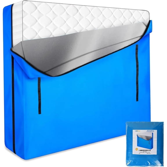 Mattress Bags for Moving and Storage, Zippered Mattress Storage Bag with 8  Carrying Handles,  Mattress Protector Cover Moving Supplies ()