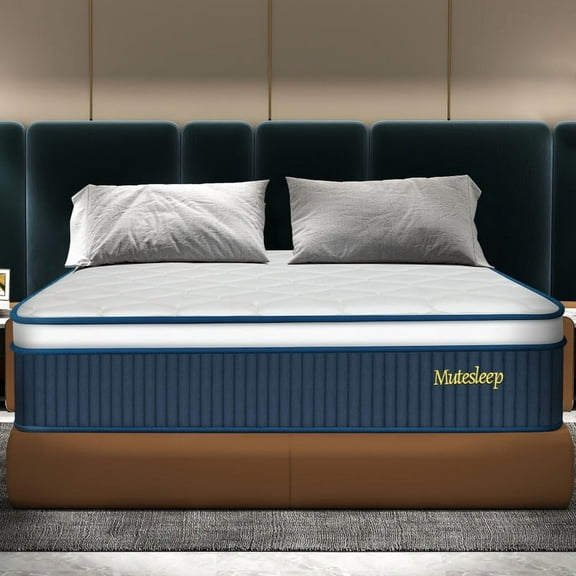 Mattress in a Box 14 Inch Full Hybrid Advanced Motion Isolation Individually Wrapped Pocket Coils Cooling Gel Memory Foam CertiPUR US Certified Fiberglass Free No Motion Transfer Medium Firm Support