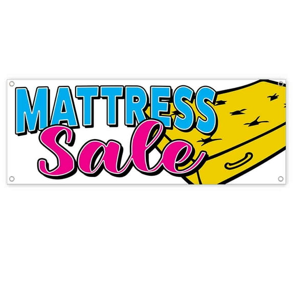Mattress Clearance Special 13 oz Vinyl Banner With Metal Grommets