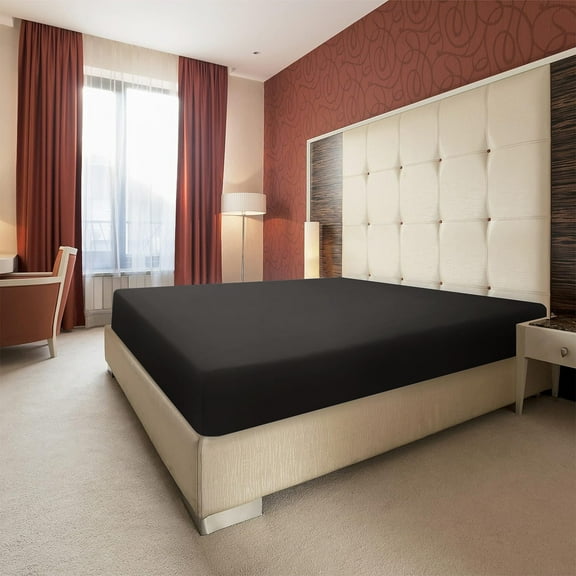 Mattress Cover Twin Bed Fitted, Bed Sheet Queen Size Non-slip Fixed Bed Cover Mattress Protection Dust-Proof Soft Fiber