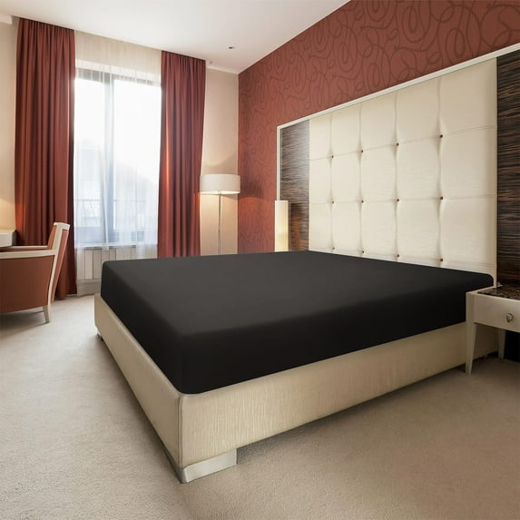 Mattress Cover Twin Bed Fitted, Bed Sheet Queen Size Non-slip Fixed Bed Cover Mattress Protection Dust-Proof Soft Fiber