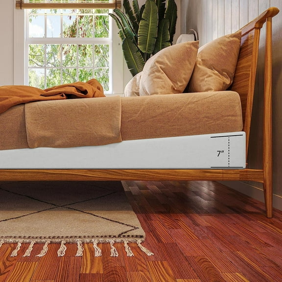 Mattress Elevator - Under Bed 7-Inch Incline Foam Support - Riser for Acid Reflux, GERD, and Sleep Relief - Twin