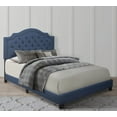 thumbnail image 1 of Sleepy's by Mattress Firm Harley Button Tufted Headboard with Low Profile Bed Frame, Queen , Blue, 1 of 5