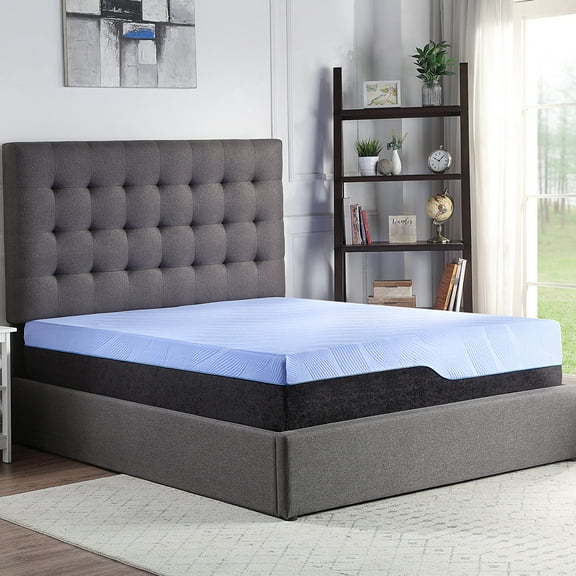 Mattress Full - 12 Inch With Foam And Coils Blue Breathable Cover For A Restorative Night Cooling Foundation Longevity