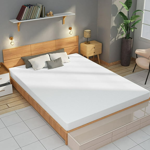 Mattress Memory Foam Mattress Gel Mattress Bed-in-a-Box CertiPUR-US Certified for Cooler Sleep Pressure Relief Breathable Comfortable Bed Mattress