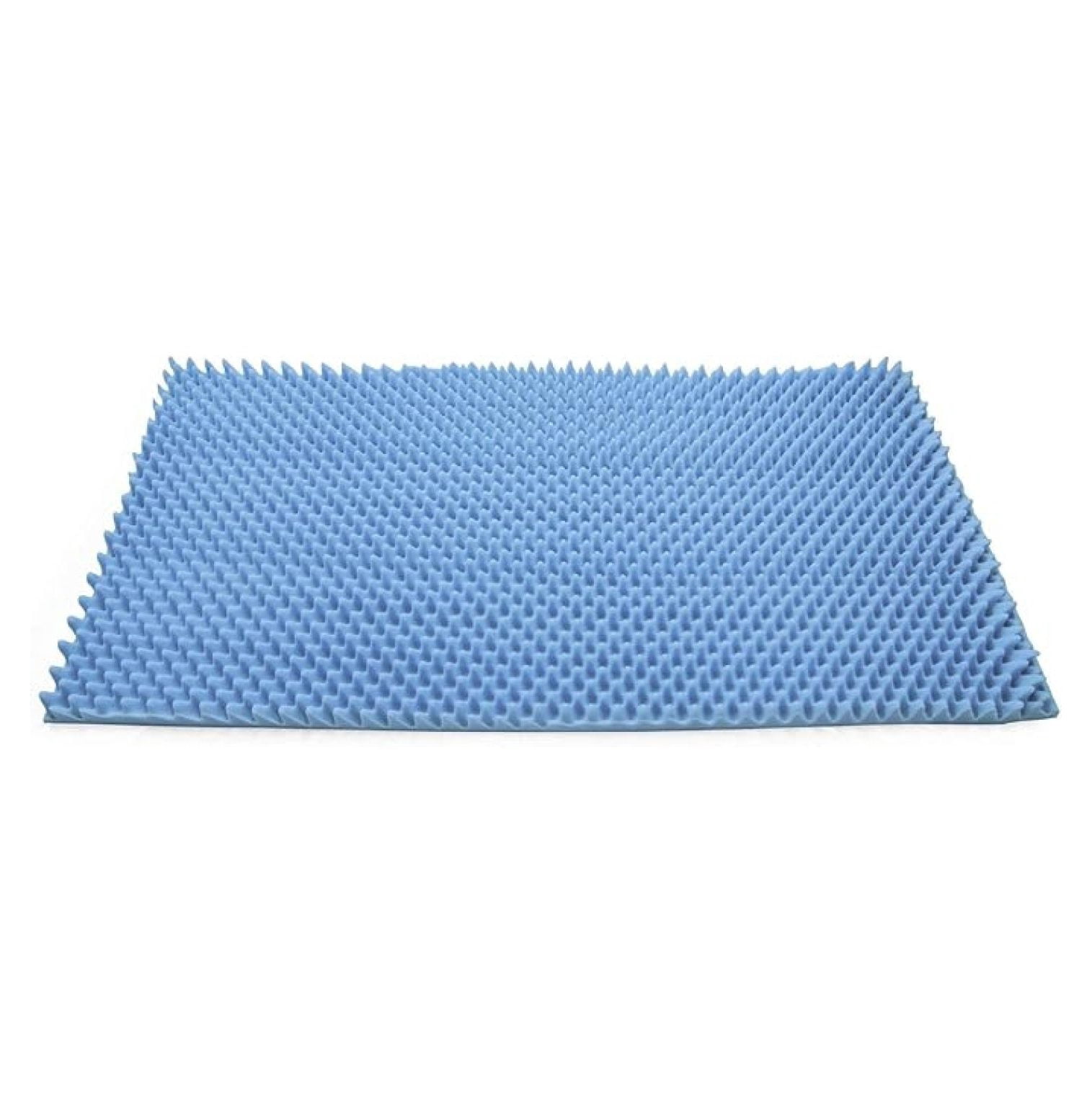 Mattress Overlay - Convoluted Foam Decubitus Care Pad, Mattress Topper for Ulcers, Pressure Sores, Bedsores - 72 in x 33 in x 4 in, 1 Count Blue
