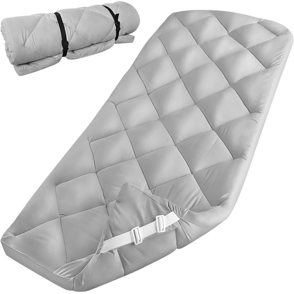 Mattress Pad (Improved Thickness) Quilted  Pads for Camping, Sleeping Mattress Topper 30" X 75" for Camp/Rv Bunk/Narrow  Beds