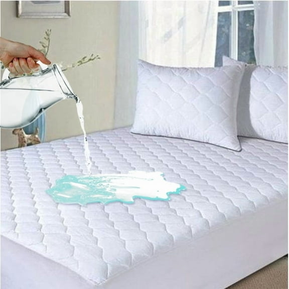 Mattress Pads, Quilted Mattress topper-Hypoallergenic Waterproof Protector (Full, Size)