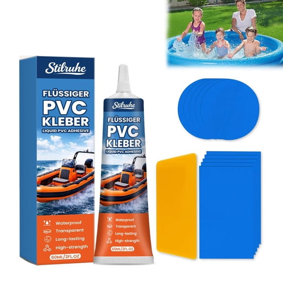Mattress Patch Kit,60ml Inflatable Patch Repair Kit,Heavy Duty Waterproof Vinyl PVC Inflatable Repair Kits for Bed, Pool Float,Pool Liner,Hot Tub,Bounce House,Boat,Raft and Kayak
