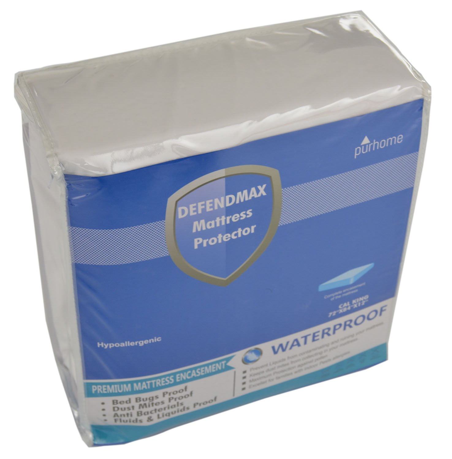 Mattress Protector Defender Encasement Cover Waterproof, Bed Bug Proof
