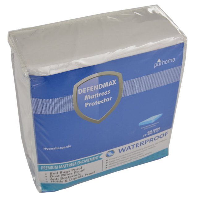 Mattress Protector Defender Encasement Cover Waterproof, Bed Bug Proof
