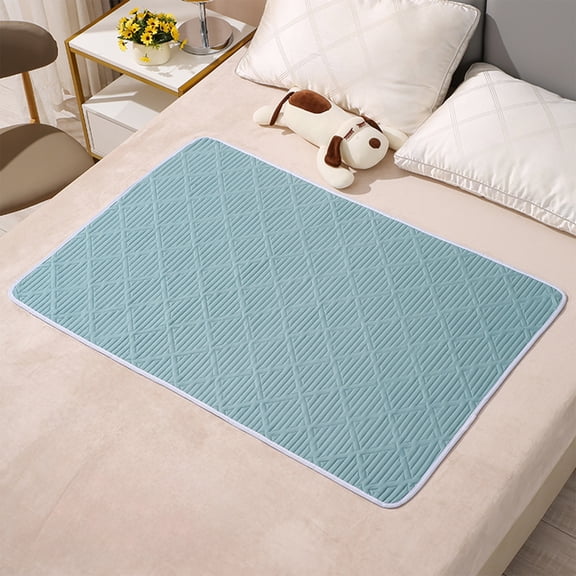 Mattress Protector, Super Soft Cozy Warm,Machine Washable Cotton Layer Bed Sheets Protector Multiple Layer Design Period Leakproof Pad,Reusable Underpad for Elderly Adults